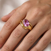 Anello - 18 carati Oro giallo - 2.30ct. tw. Quarzo - Made in Italy - Handmade