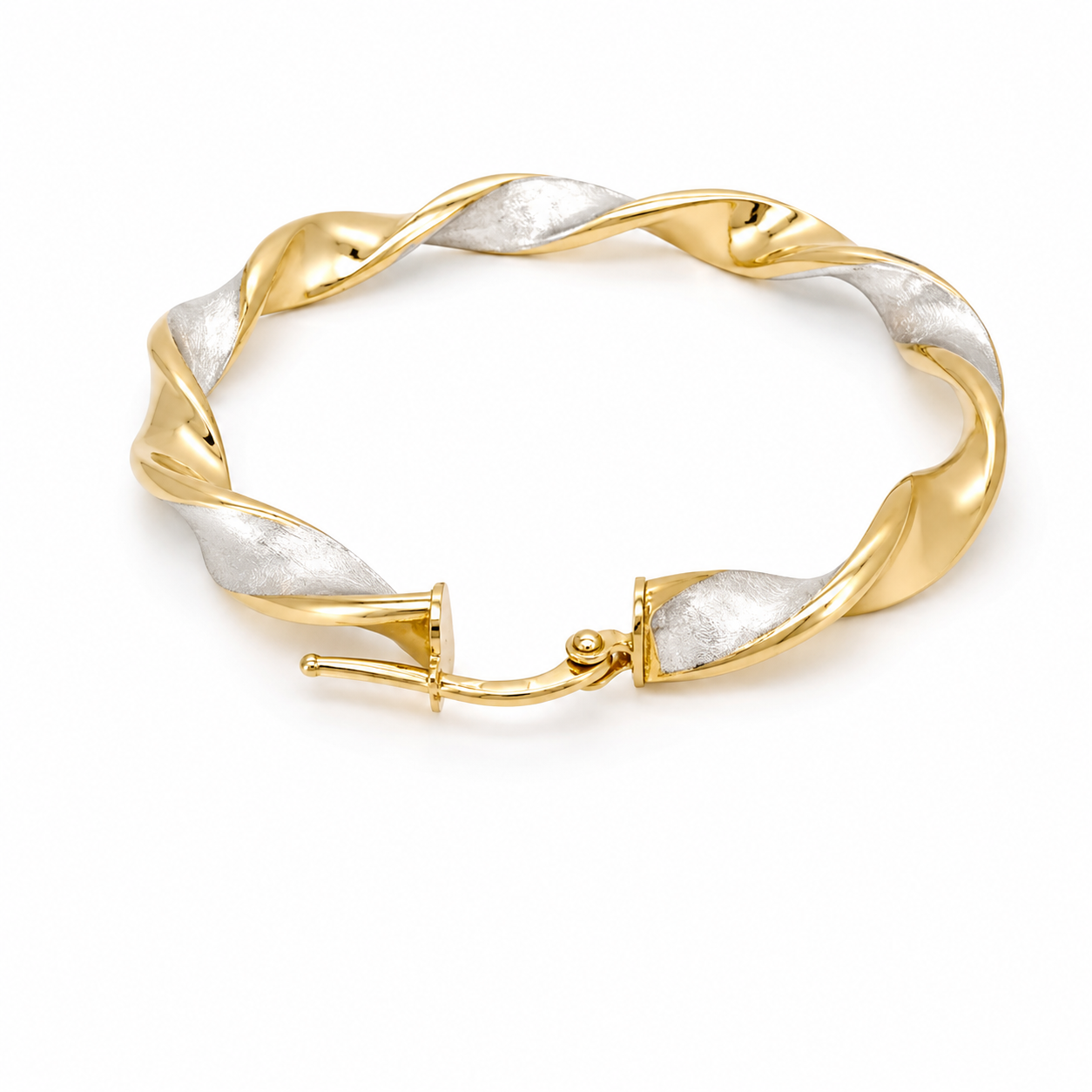 Orecchini - 18 carati Oro giallo, Oro bianco - Made in Italy - Handmade