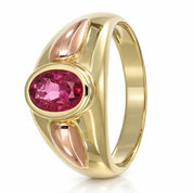 Anello - 18 carati Oro giallo, Oro rosa - 1.00ct. tw. Rubino