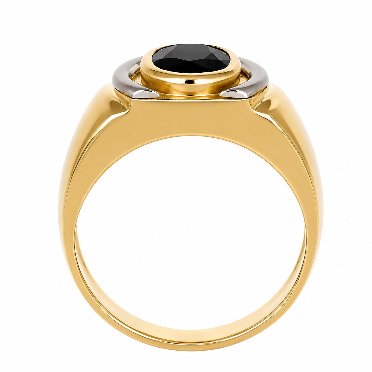 Anello - 18 carati Oro giallo, Oro bianco - 2.00ct. tw. Zaffiro - Made in Italy - Handmade