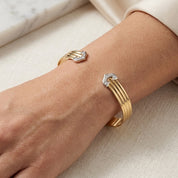 Bracciale - 18 carati Oro giallo, Oro bianco - Diamante - Made in Italy - HandMade