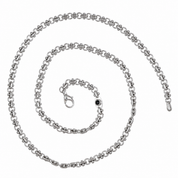 Collana - 18 carati Oro bianco - 0.15ct. tw. Zaffiro - Made in Italy - Handmade