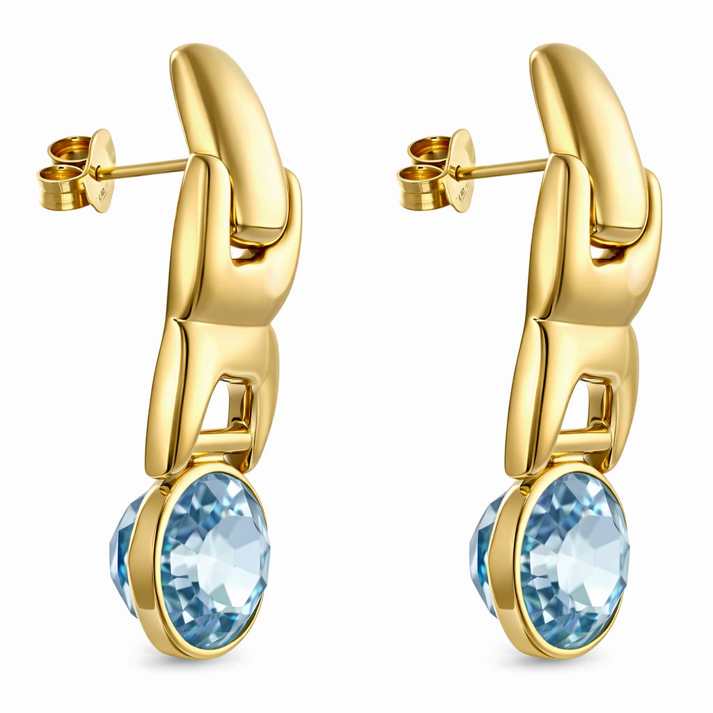 Orecchini - 18 carati Oro giallo - 16.00ct. tw. Topazio