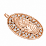Ciondolo - 18 carati Oro rosa - 0.42ct. tw. Diamante (Naturale) - Made in Italy - Handmade