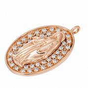 Ciondolo - 18 carati Oro rosa - 0.42ct. tw. Diamante (Naturale) - Made in Italy - Handmade