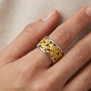 Anello - 18 carati Oro giallo, Oro bianco