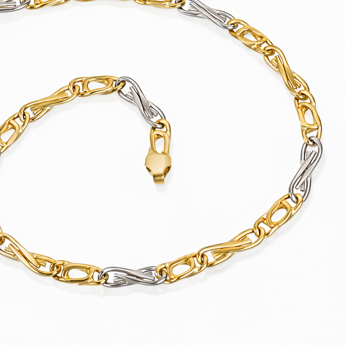 Bracciale - 18 carati Oro giallo, Oro bianco