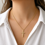 Collana con ciondolo - 18 carati Oro giallo - Made in Italy - Handmade