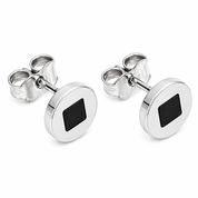 Orecchini - 18 carati Oro bianco Onice