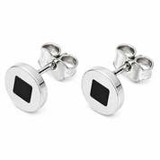 Orecchini - 18 carati Oro bianco Onice