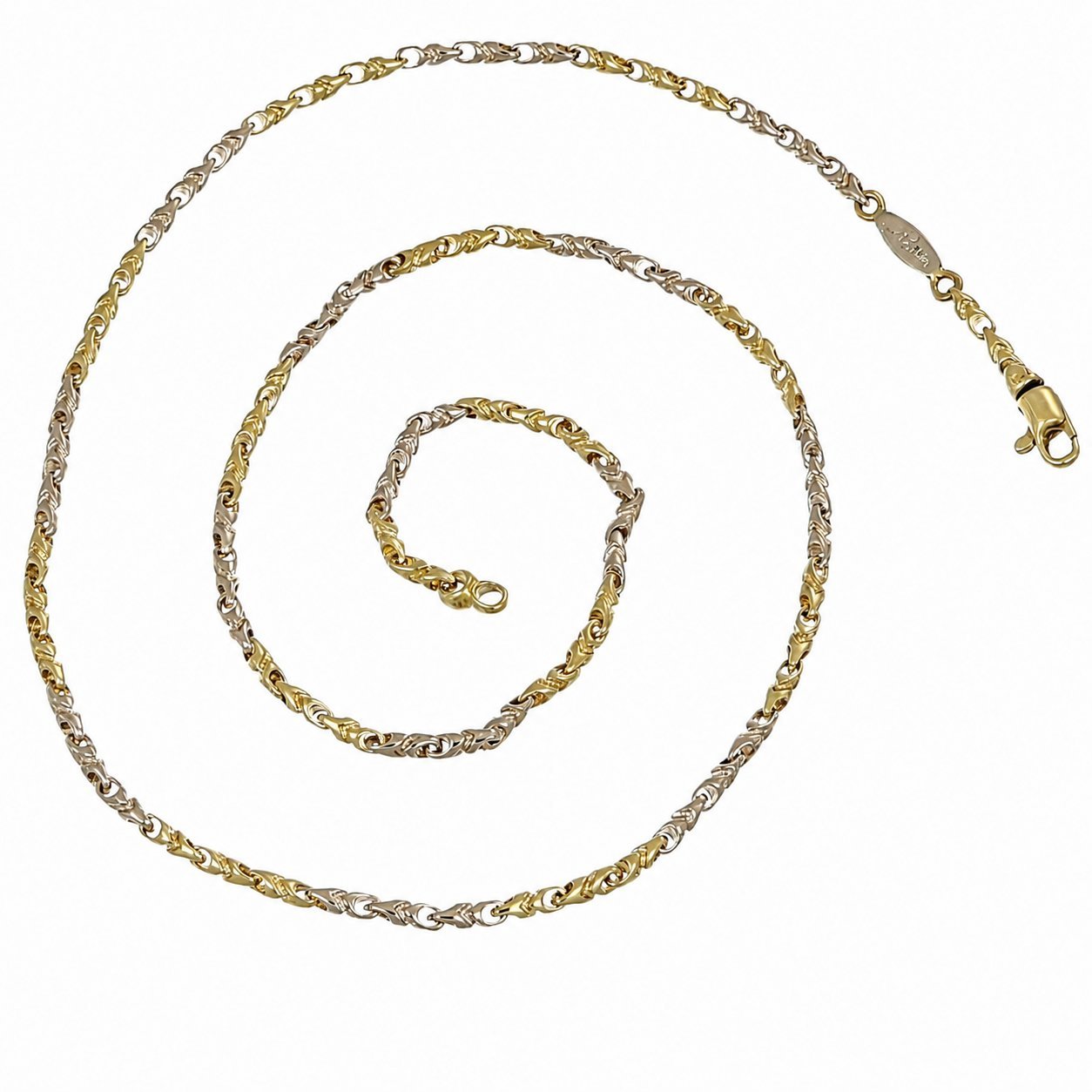 Collana - 18 carati Oro giallo, Oro bianco - Made in Italy - Handmade