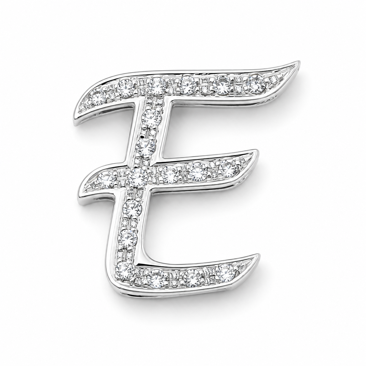 Ciondolo - 18 carati Oro bianco - 0.285ct. tw. Diamante (Naturale) - Made in Italy - Handmade