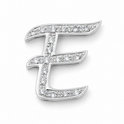 Ciondolo - 18 carati Oro bianco - 0.285ct. tw. Diamante (Naturale) - Made in Italy - Handmade