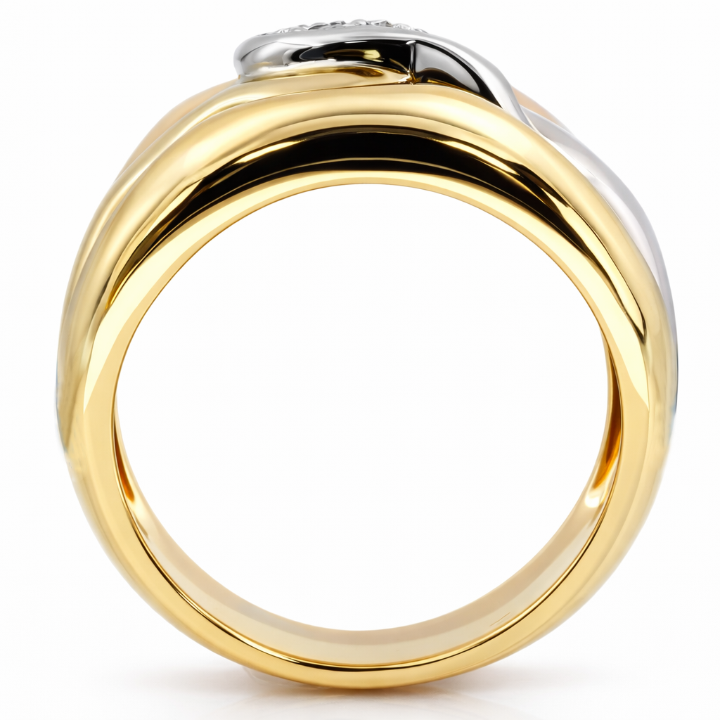 Anello - 18 carati Oro bianco, Oro giallo, Oro rosa - 0.25ct. tw. Diamante (Naturale)