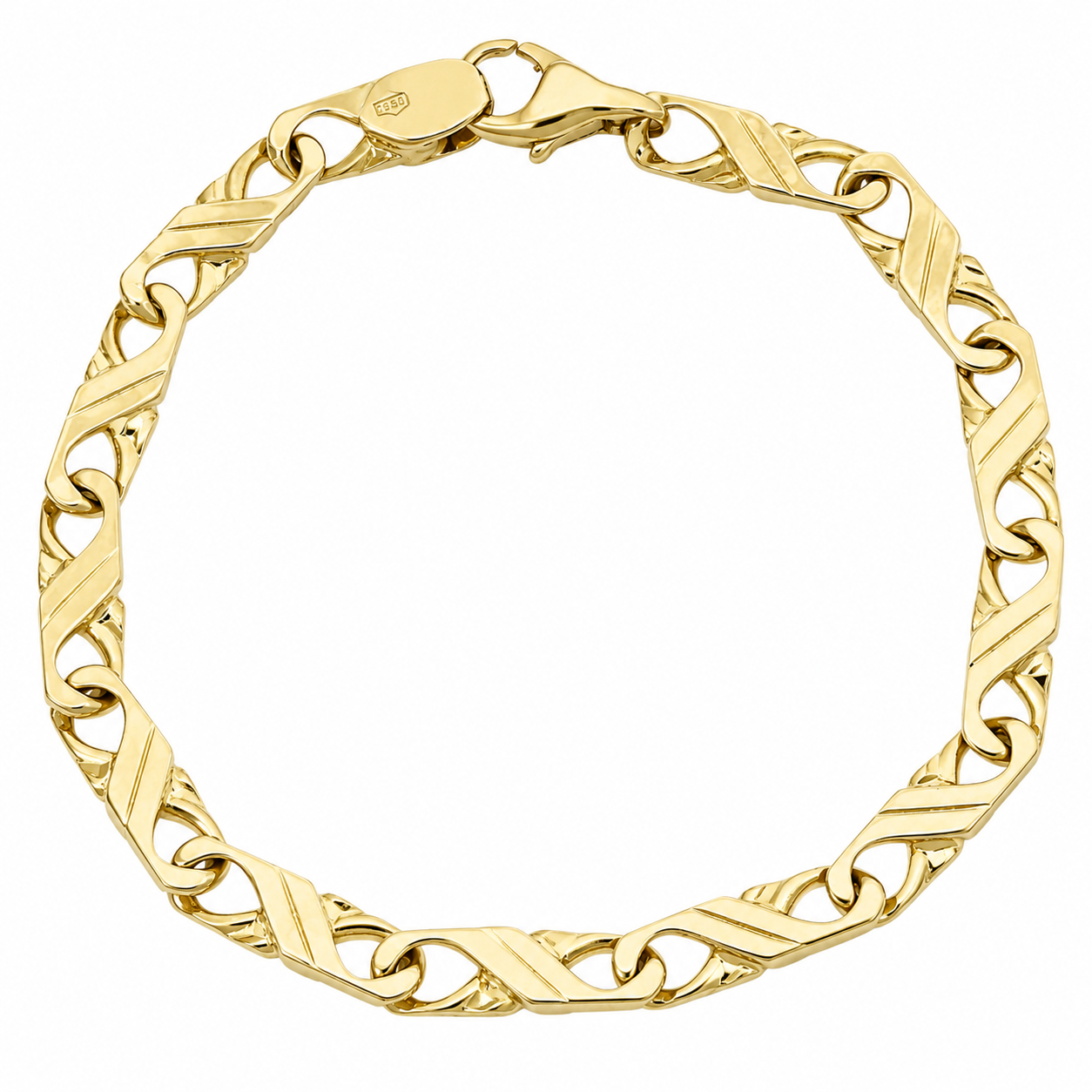 Bracciale - 18 carati Oro giallo - Made in Italy - Handmade