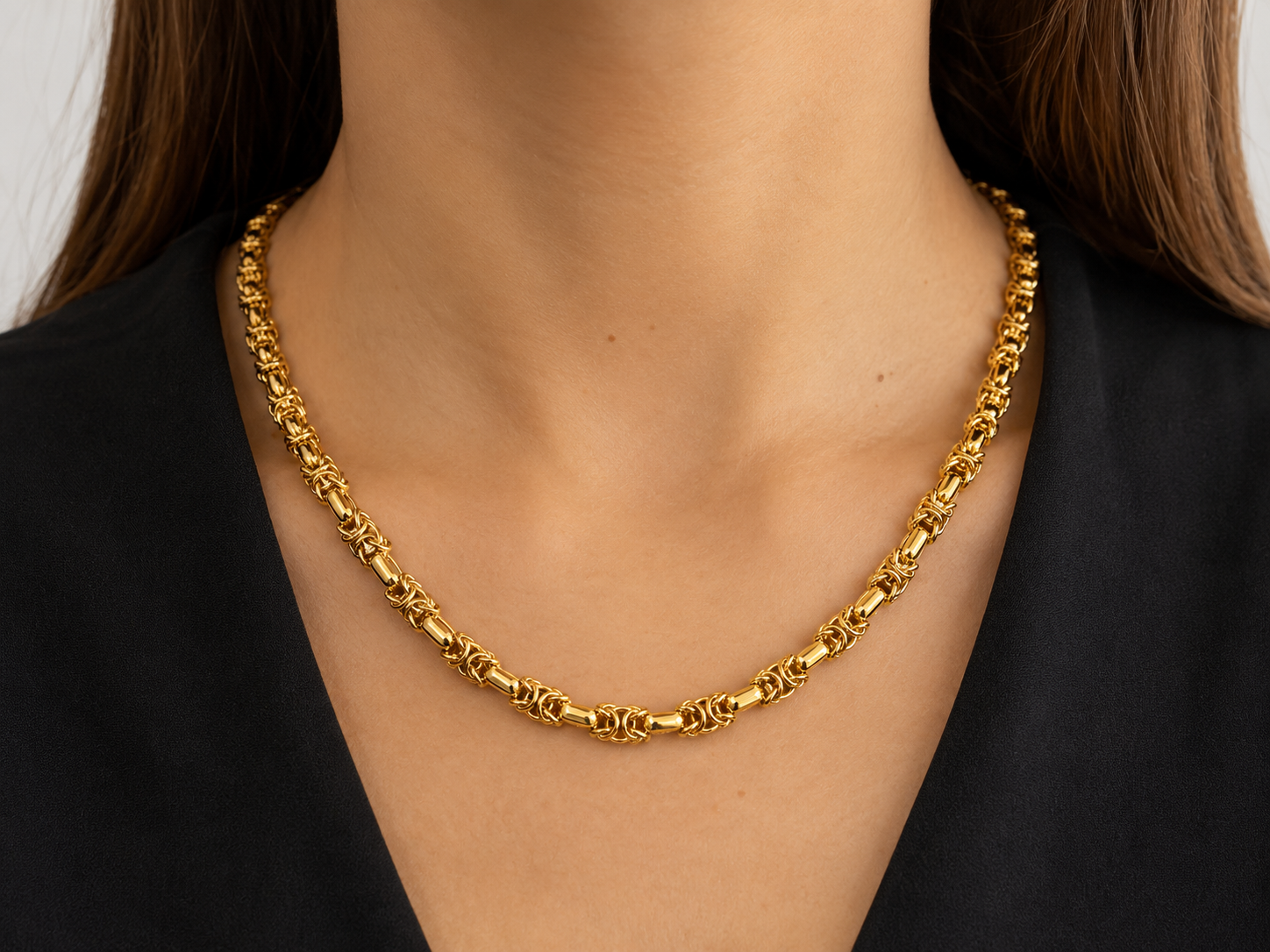 Collana - 18 carati Oro giallo - Made in Italy - Handmade