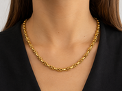 Collana - 18 carati Oro giallo - Made in Italy - Handmade