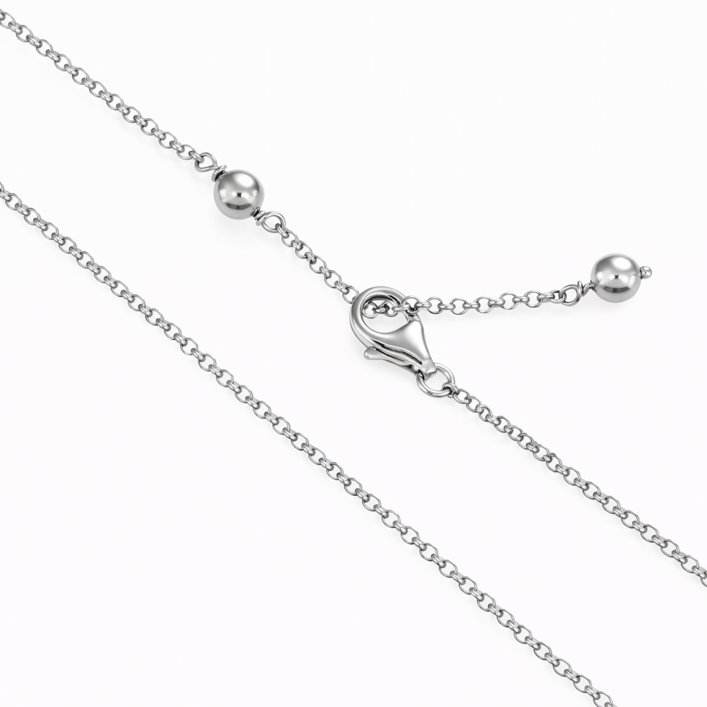 Collana - 18 carati Oro bianco - 0.06ct. tw. Diamante (Naturale) - Perla - Perla Tahiti 7.20 mm