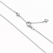Collana - 18 carati Oro bianco - 0.06ct. tw. Diamante (Naturale) - Perla - Perla Tahiti 7.20 mm