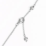 Collana - 18 carati Oro bianco - 0.06ct. tw. Diamante (Naturale) - Perla - Perla Tahiti 7.20 mm