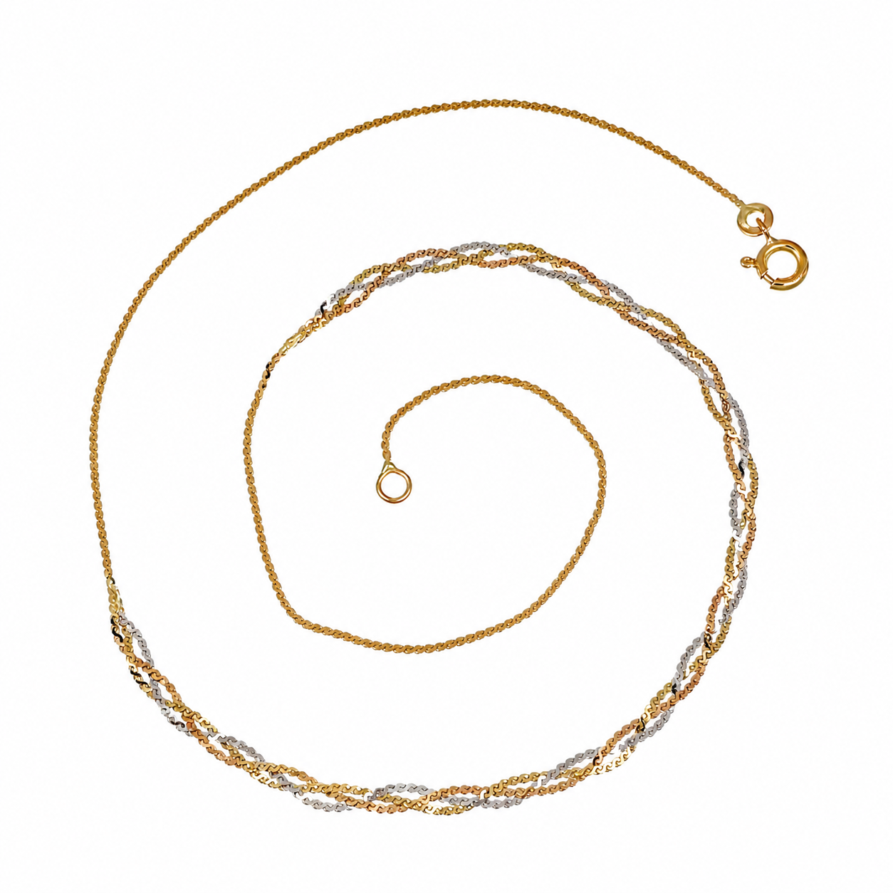 Collana - 18 carati Oro giallo, Oro bianco - Made in Italy - Handmade