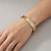 Bracciale - 18 carati Oro giallo, Oro bianco - Made in Italy - HandMade