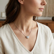 Collana con ciondolo - 18 carati Oro bianco