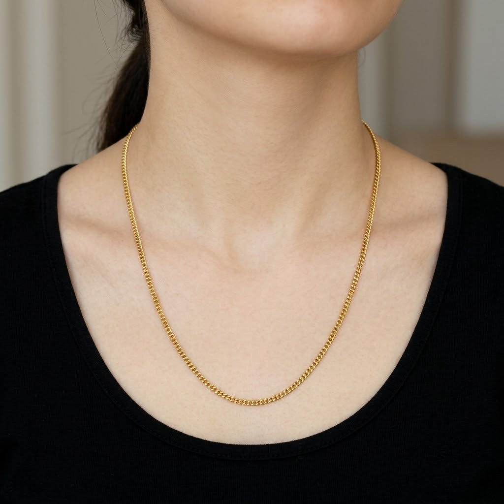 Collana - 18 carati Oro giallo - Made in Italy - Handmade