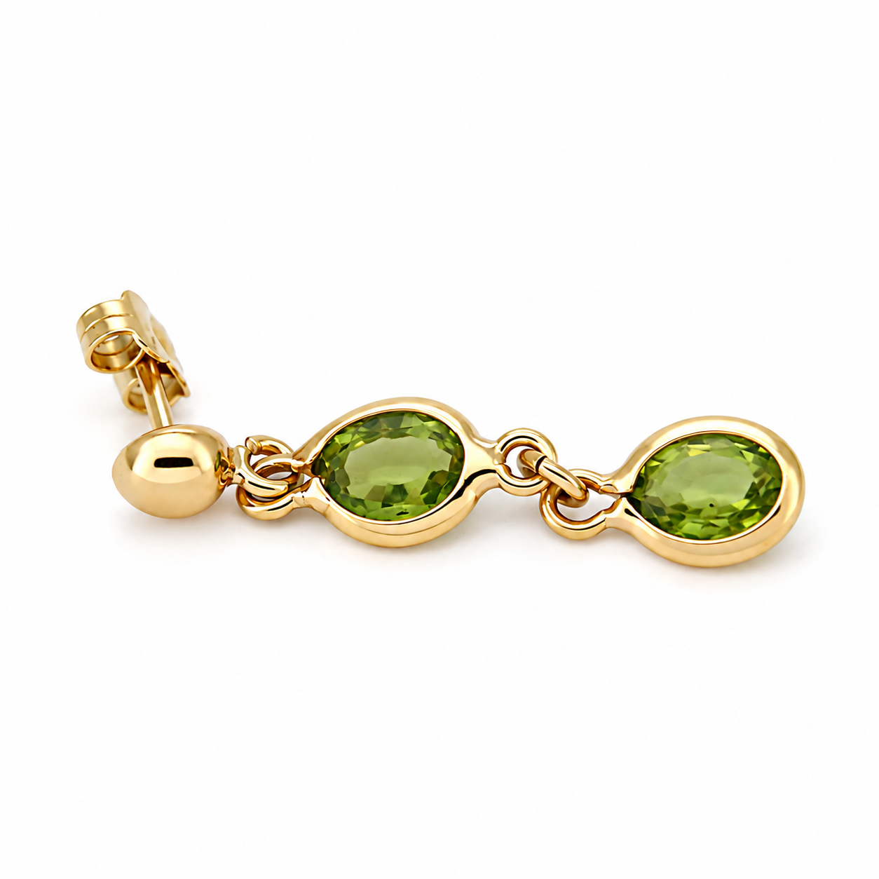Orecchini - 18 carati Oro giallo - 3.00ct. tw. Tormalina - Made in Italy - Handmade
