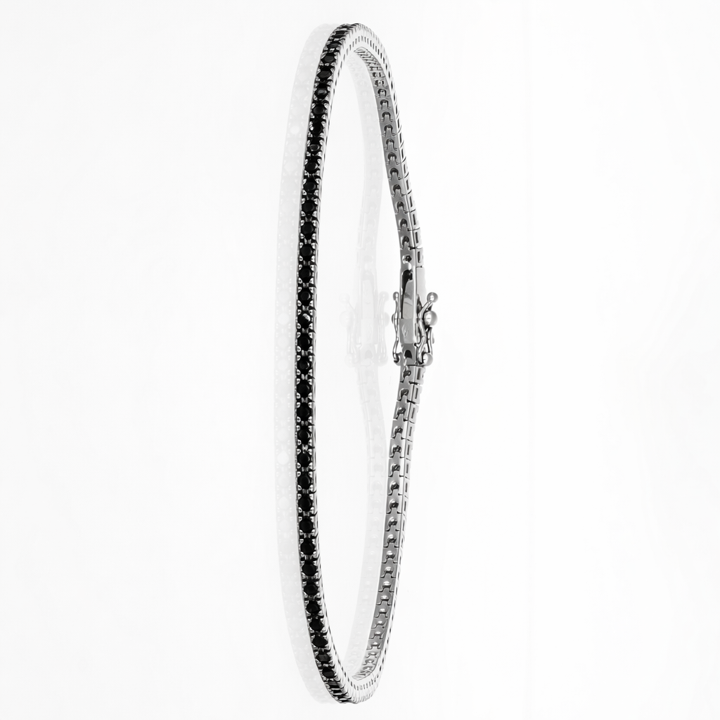 Bracciale - 18 carati Oro bianco - 2.00ct. tw. Diamante (Con trattamento colore)