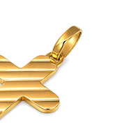 Ciondolo a croce - 18 carati Oro giallo