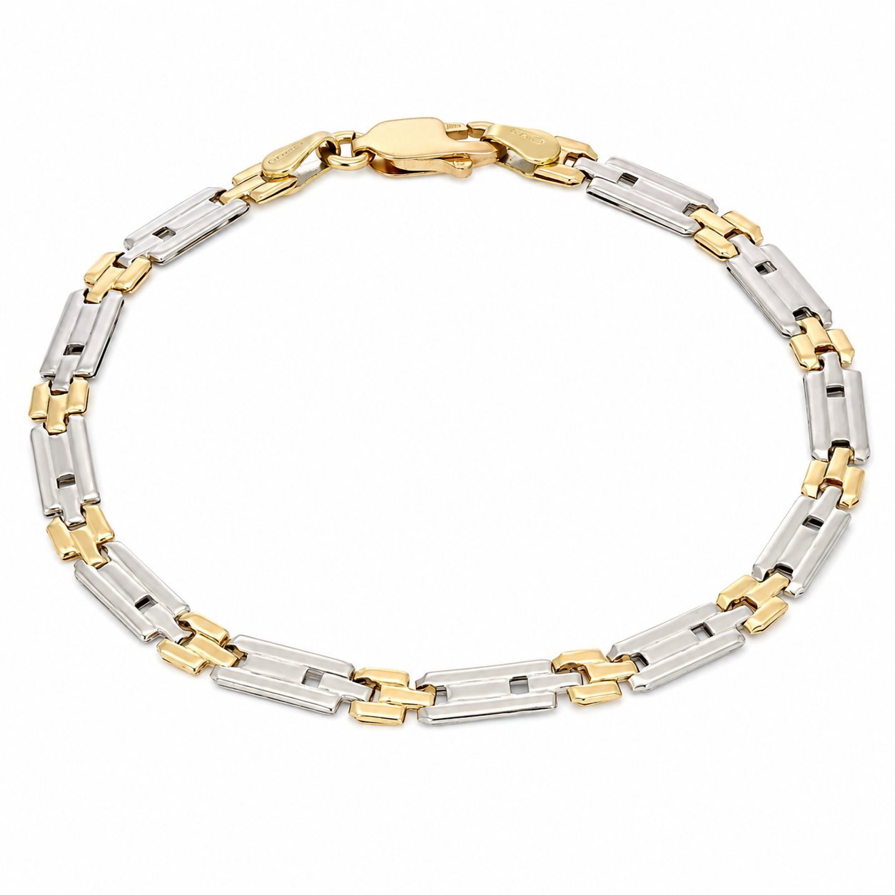 Bracciale - 18 carati Oro giallo, Oro bianco - Made in Italy - Handmade