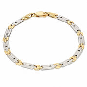 Bracciale - 18 carati Oro giallo, Oro bianco - Made in Italy - Handmade