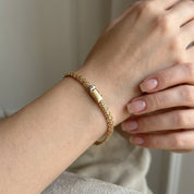 Bracciale - 18 carati Oro giallo, Oro bianco - Made in Italy - Handmade