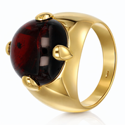 Anello - 18 carati Oro giallo - 10.00ct. tw. Granato