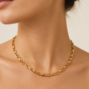 Collana con ciondolo - 18 carati Oro giallo - Made in Italy - Handmade
