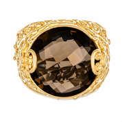 Anello - 18 carati Oro giallo - 15.00ct. tw. Topazio
