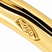 Anello - 18 carati Oro bianco, Oro giallo - 0.02ct. tw. Diamante (Naturale) - Made in Italy - Handmade
