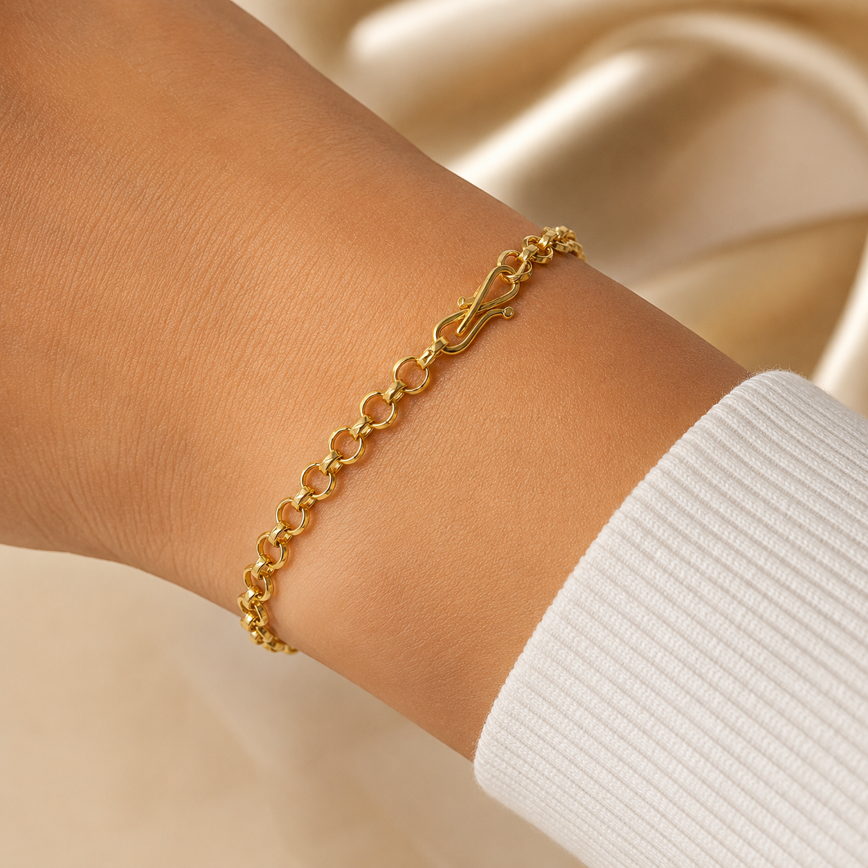 Bracciale - 18 carati Oro giallo - Made in Italy - Handmade