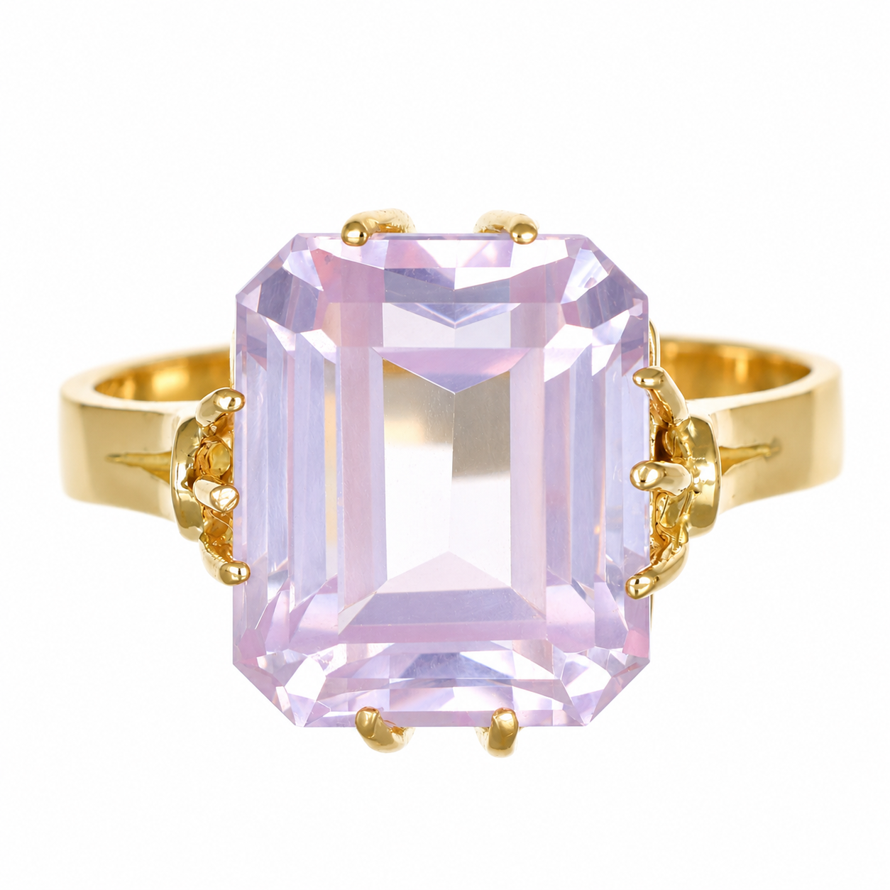 Anello - 18 carati Oro giallo - 5.00ct. tw. Quarzo - Made in Italy - Handmade