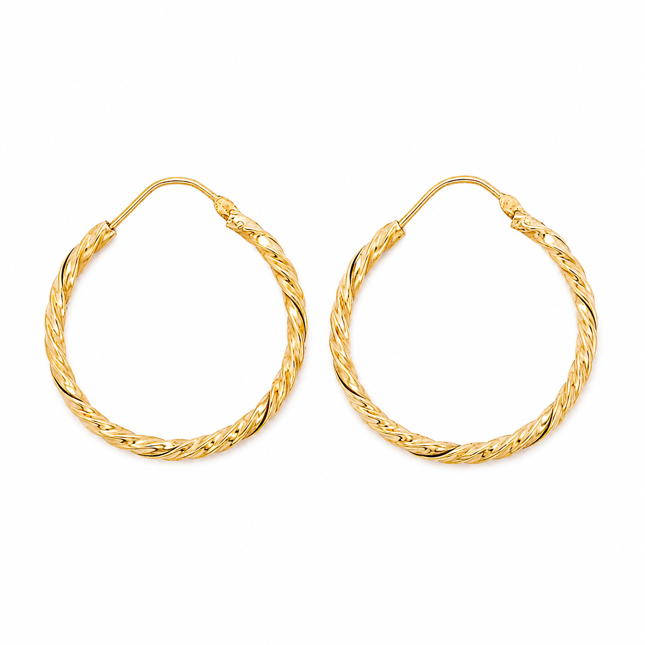 Orecchini - 18 carati Oro giallo - Made in Italy - Handmade