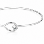 Bracciale - 18 carati Oro bianco - 0.12ct. tw. Diamante (Naturale) - Made in Italy - Handmade