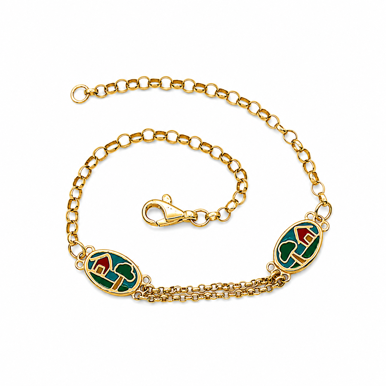 Bracciale - 18 carati Oro giallo - Handmade - Made in Italy