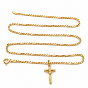 Collana con ciondolo - 18 carati Oro giallo - Made in Italy - Handmade