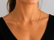 Collana - 18 carati Oro giallo - Made in Italy - Handmade