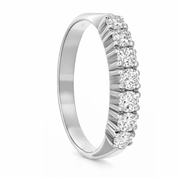 Anello - 18 carati Oro bianco Diamante (Naturale)