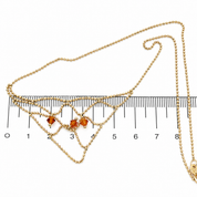 Collana - 18 carati Oro giallo - 0.60ct. tw. Quarzo - Made in Italy - Handmade