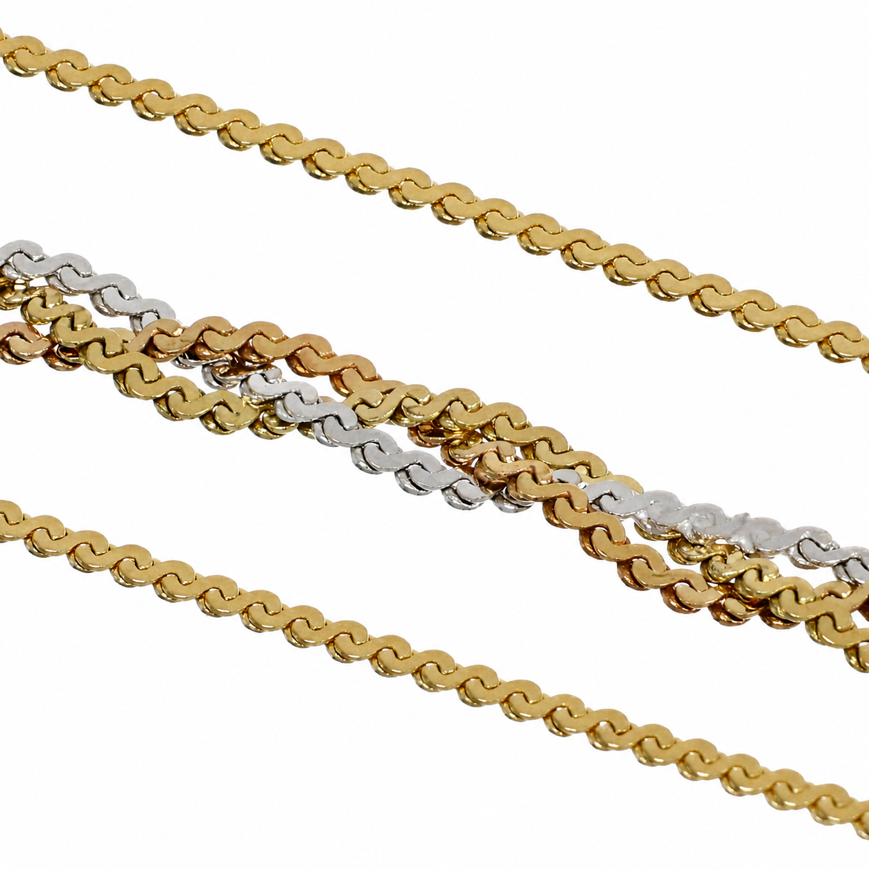Collana - 18 carati Oro giallo, Oro bianco - Made in Italy - Handmade