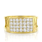 Anello da donna in oro giallo 18