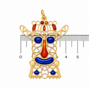 Ciondolo - 18 carati Oro giallo - Made in Italy - Handmade